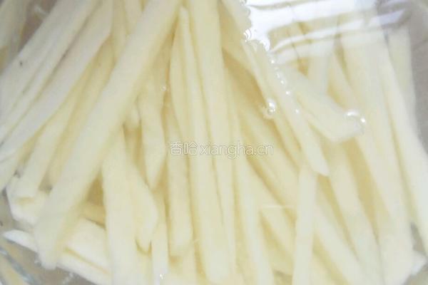 土豆丝炒肉的做法图解3