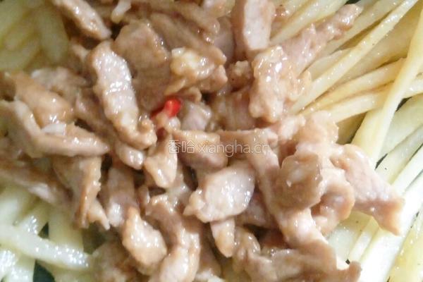 土豆丝炒肉的做法图解7