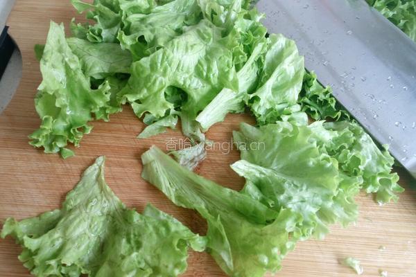 核桃蚝油生菜的做法图解1