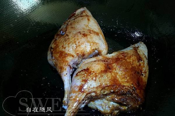 花菇鸭腿饭的做法图解4