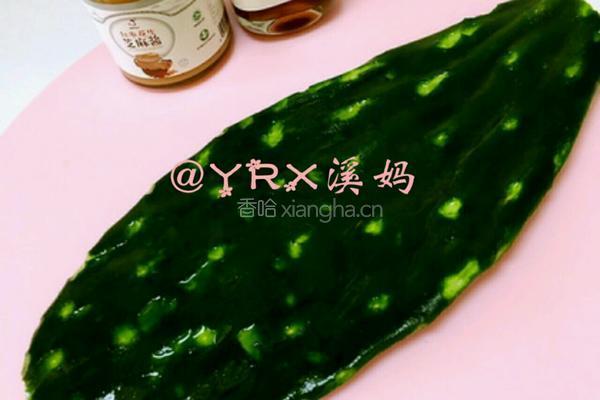 凉拌仙人掌的做法图解2