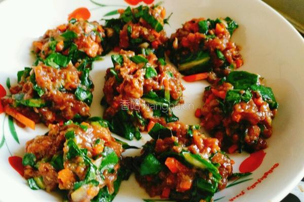 蒸肉丸 （可以青菜换玉米）的做法图解5