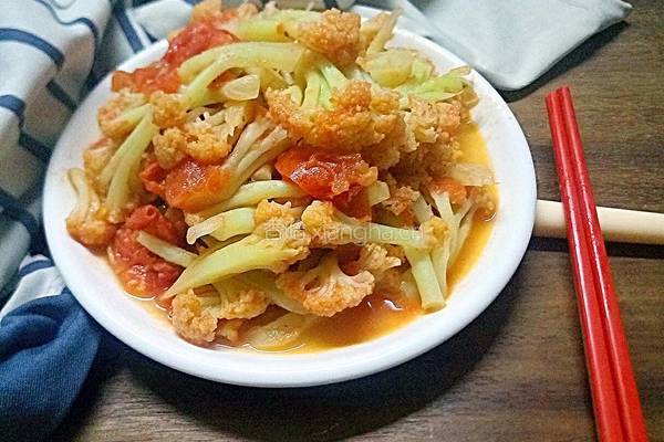 番茄炒椰菜花的做法图解14