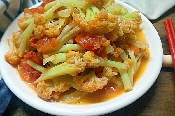 番茄炒椰菜花的做法图解15