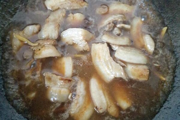 香菇炒肉的做法图解4