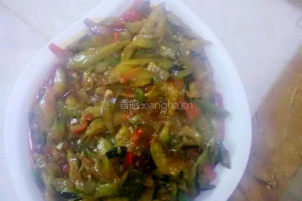 鱼香茄条的做法图解4