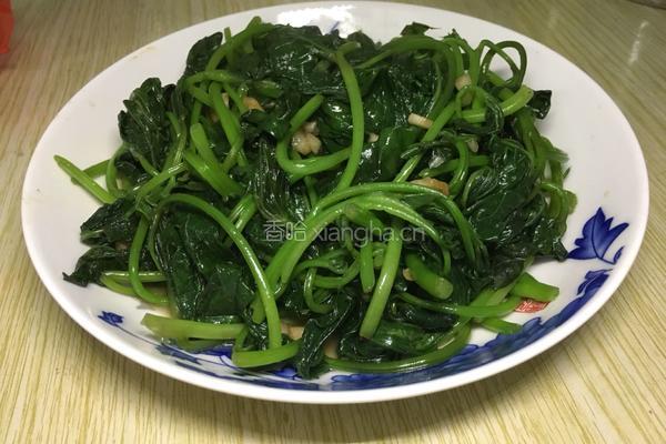 炒番薯叶的做法图解5
