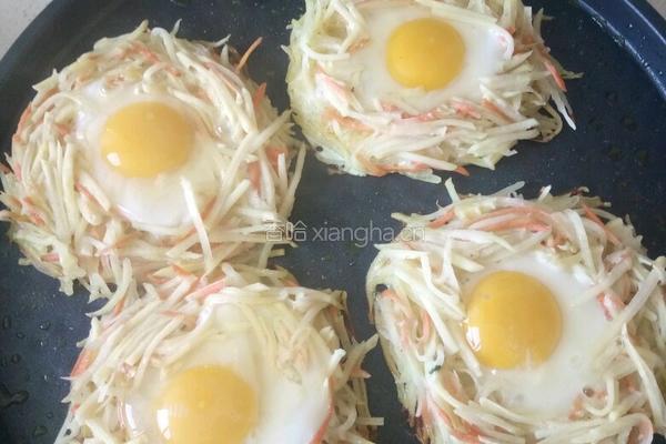 鸟巢土豆饼的做法图解5