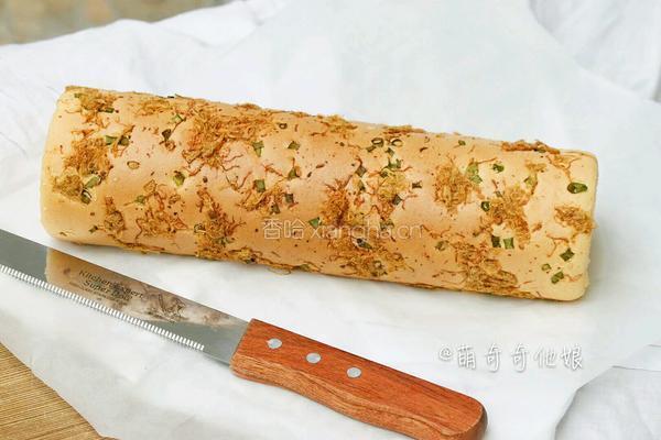 葱香肉松蛋糕卷的做法图解22