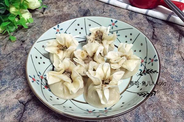 烧麦（牛肉香菜馅儿）的做法图解12