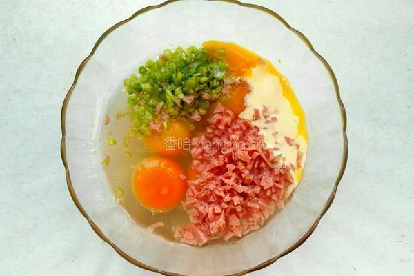 火腿厚蛋烧的做法图解3