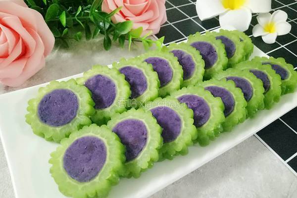 苦瓜紫薯圈的做法图解9