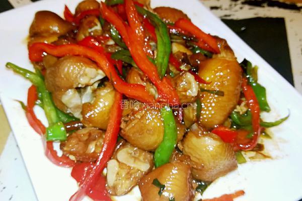 辣椒丝炒鸡爪筋的做法图解5