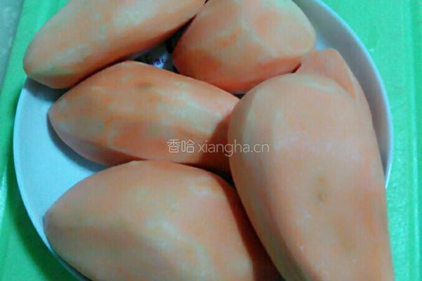 红薯豆沙饼的做法图解1