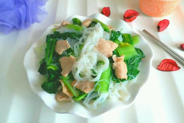 小白菜炖粉丝的做法图解10
