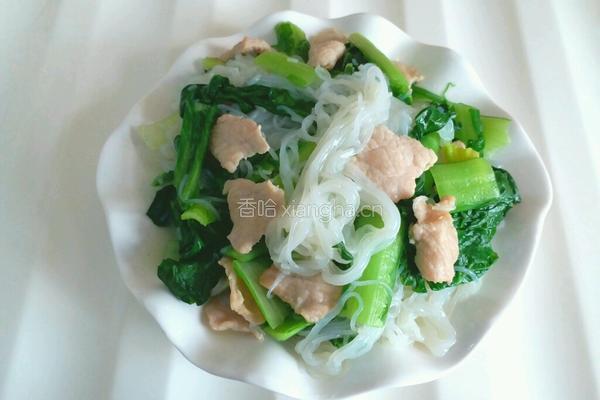 小白菜炖粉丝的做法图解9