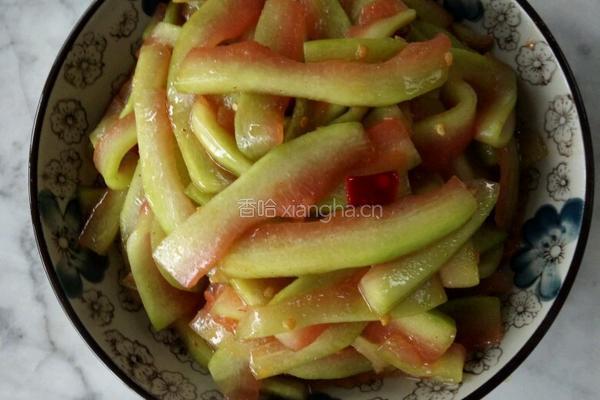 清炒西瓜皮的做法图解4