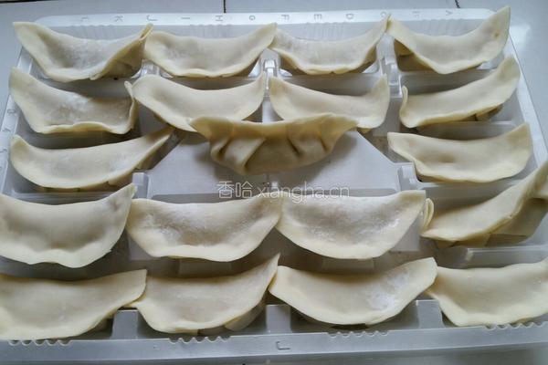 胡萝卜莲藕猪肉饺子的做法图解7