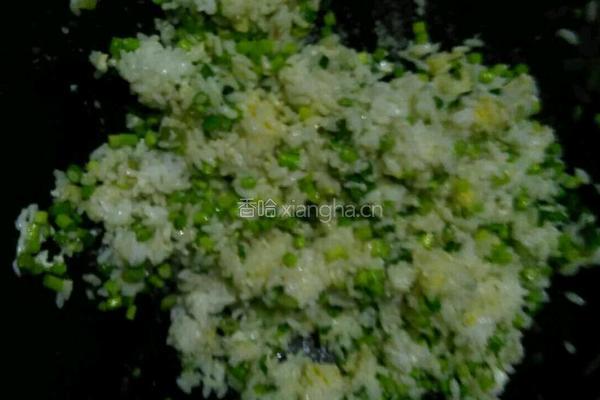 蒜苔炒饭的做法图解5