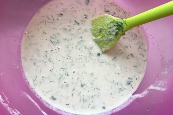 茴香鸡蛋饼的做法图解4