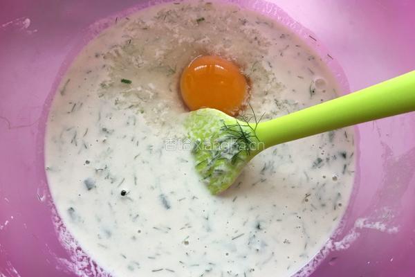 茴香鸡蛋饼的做法图解5