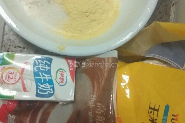 奶香玉米饼的做法图解1
