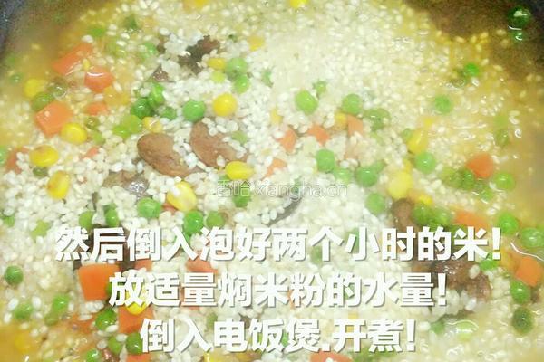 肉肠焖米饭的做法图解4