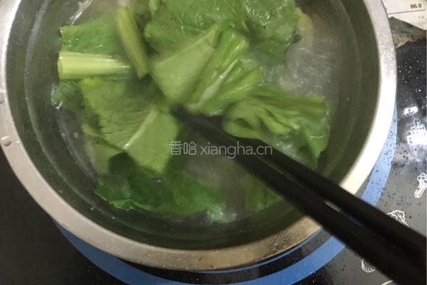 春菜肉末汤的做法图解4