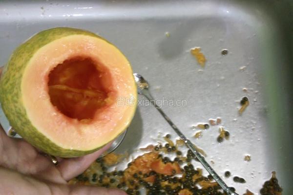 木瓜椰奶冻的做法图解3