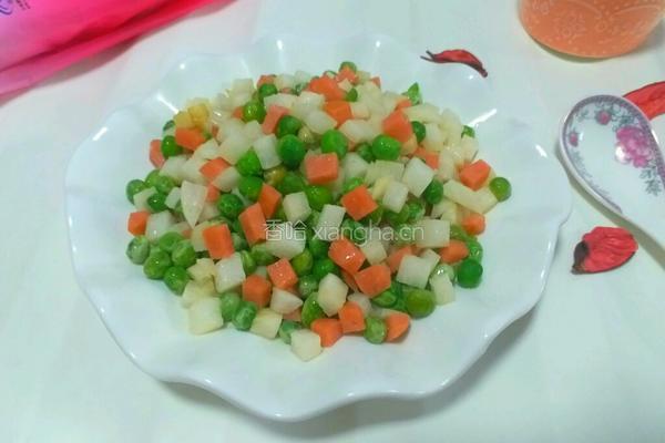 凉薯豌豆炒火腿