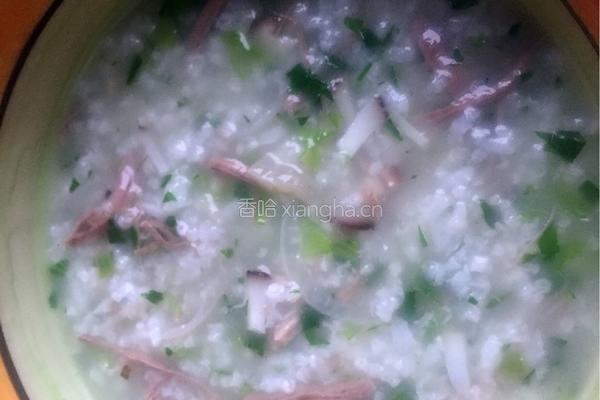 香菇青菜瘦肉猪皮粥的做法图解6