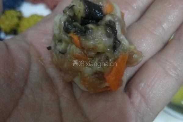 五色糯米肉团的做法图解6