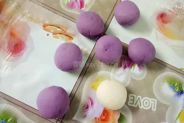 紫罗兰馒头的做法图解8