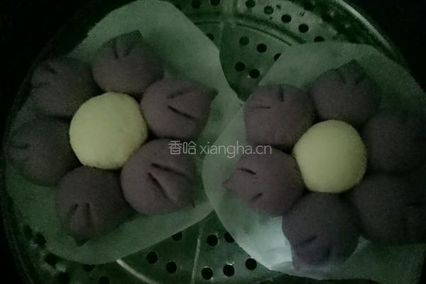 紫罗兰馒头的做法图解12