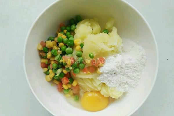 田园土豆饼的做法图解4