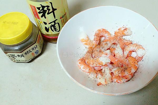 菠萝油条虾的做法图解3