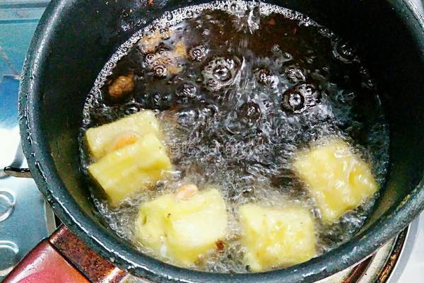 菠萝油条虾的做法图解8