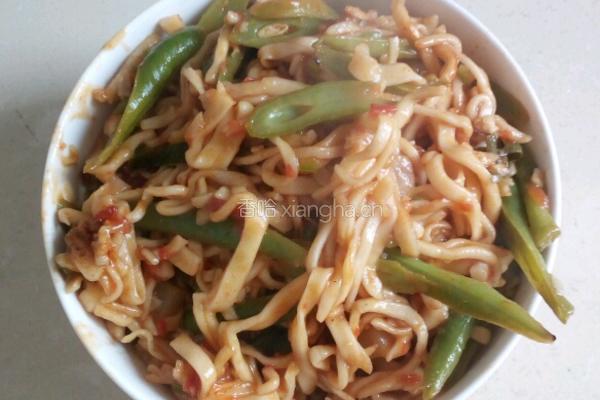 豆角焖面（素的）的做法图解6