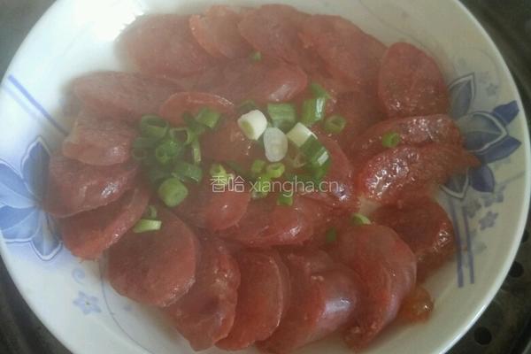蒸腊肠的做法图解4
