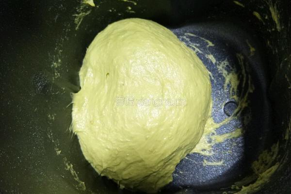抹茶全麦蜜豆吐司的做法图解2