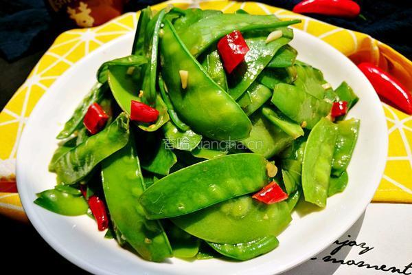 「Cathy边吃边营养」蒜蓉清炒荷兰豆的做法图解6