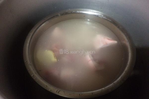 沙葛干贝红豆猪尾汤的做法图解4