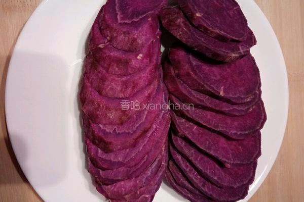 紫薯糯米滋的做法图解1