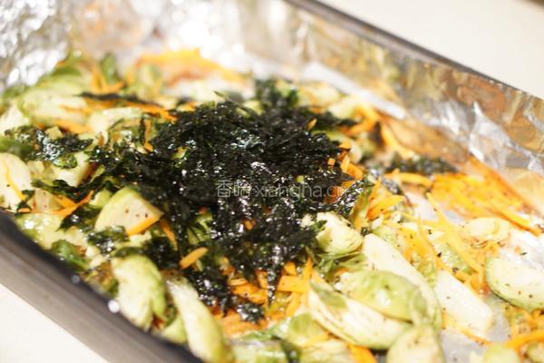 烤孢子甘蓝的做法图解5