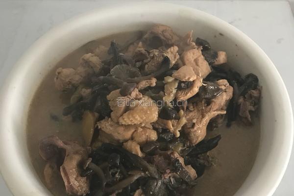 山鸡炖榛蘑的做法图解10