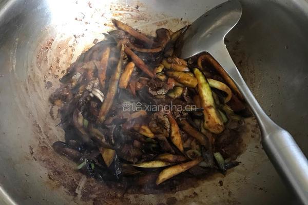 茄子炒饭的做法图解5
