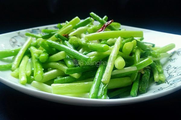 爆炒蒜苔的做法图解5