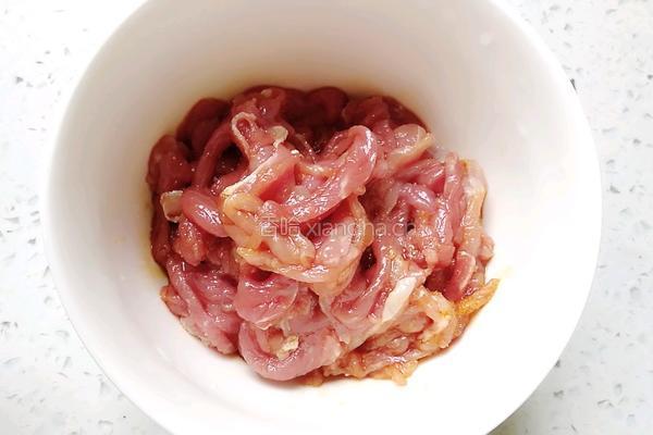 蒲菜肉丝小炒～的做法图解4
