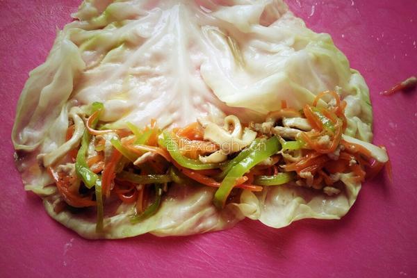 包菜裹鱼香的做法图解7