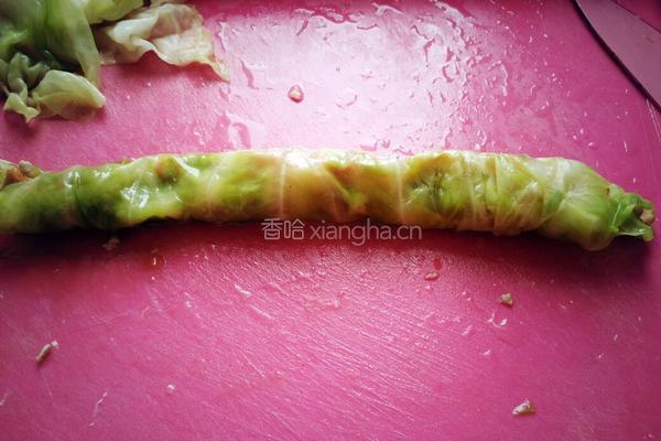 包菜裹鱼香的做法图解8